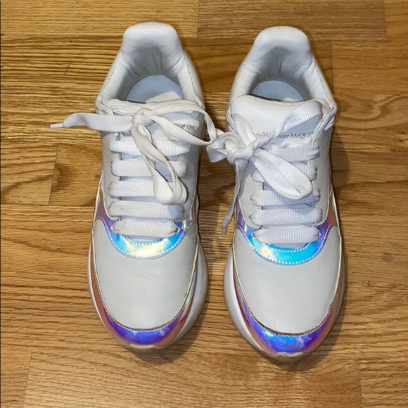 metallic chunky sneakers